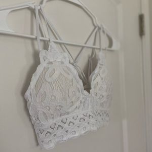 SOLD // White lace Pinklily bralette